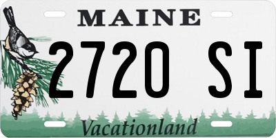 ME license plate 2720SI