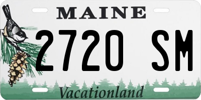 ME license plate 2720SM