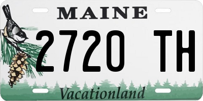 ME license plate 2720TH