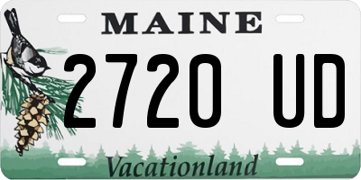 ME license plate 2720UD