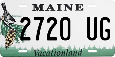 ME license plate 2720UG