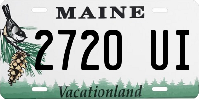ME license plate 2720UI