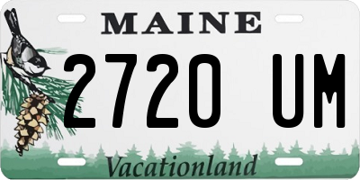 ME license plate 2720UM