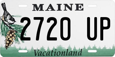 ME license plate 2720UP