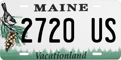 ME license plate 2720US