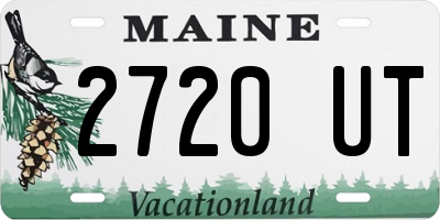 ME license plate 2720UT