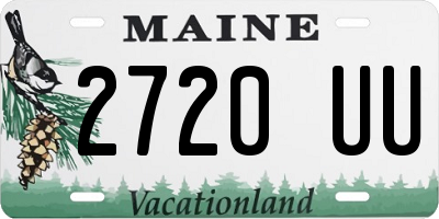 ME license plate 2720UU