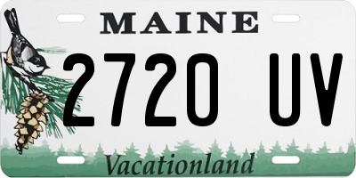 ME license plate 2720UV