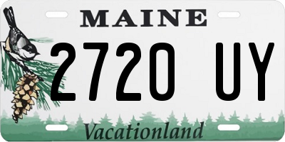 ME license plate 2720UY