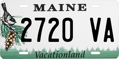 ME license plate 2720VA