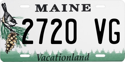 ME license plate 2720VG