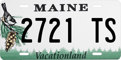 ME license plate 2721TS
