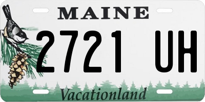 ME license plate 2721UH