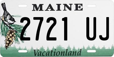 ME license plate 2721UJ