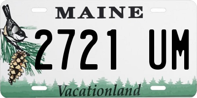 ME license plate 2721UM