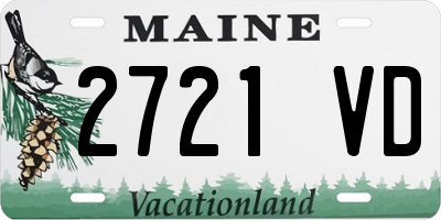 ME license plate 2721VD