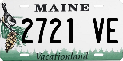 ME license plate 2721VE