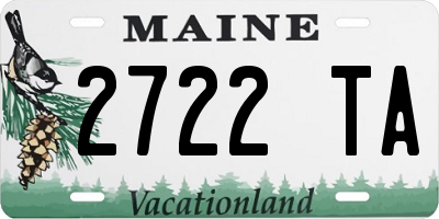 ME license plate 2722TA
