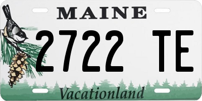 ME license plate 2722TE
