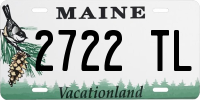ME license plate 2722TL