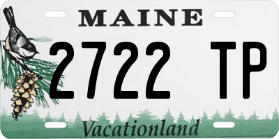 ME license plate 2722TP