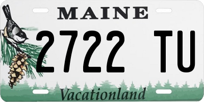 ME license plate 2722TU