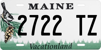 ME license plate 2722TZ