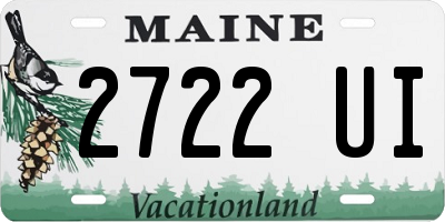 ME license plate 2722UI