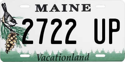 ME license plate 2722UP