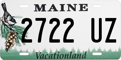 ME license plate 2722UZ