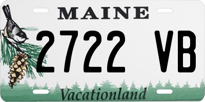 ME license plate 2722VB