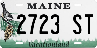 ME license plate 2723ST