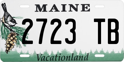 ME license plate 2723TB