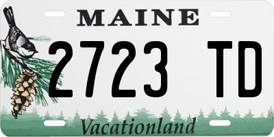 ME license plate 2723TD