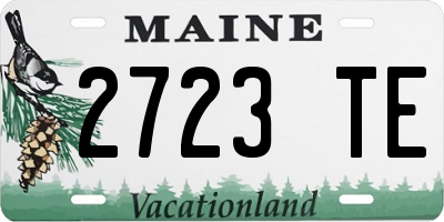 ME license plate 2723TE