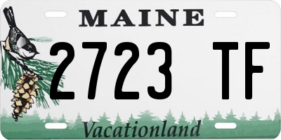 ME license plate 2723TF