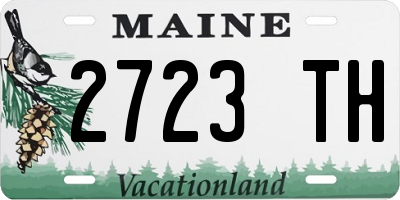ME license plate 2723TH