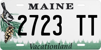 ME license plate 2723TT