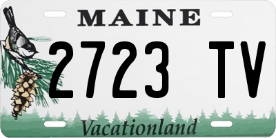 ME license plate 2723TV