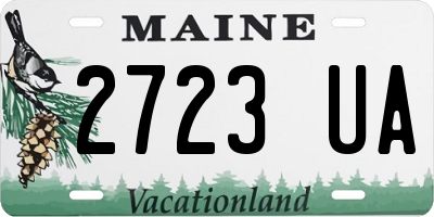 ME license plate 2723UA