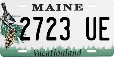 ME license plate 2723UE