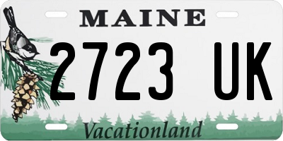 ME license plate 2723UK