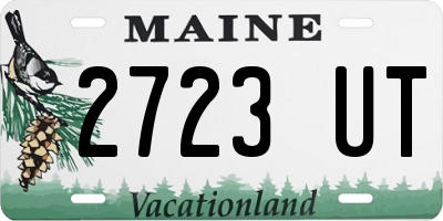 ME license plate 2723UT