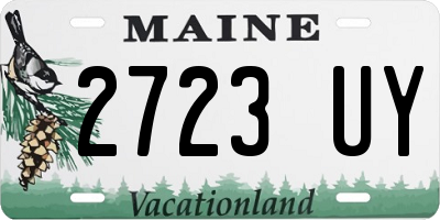 ME license plate 2723UY