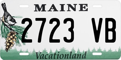 ME license plate 2723VB