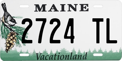 ME license plate 2724TL