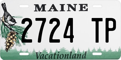 ME license plate 2724TP