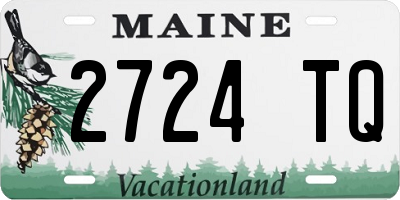 ME license plate 2724TQ
