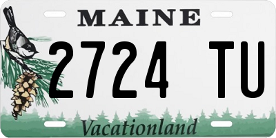 ME license plate 2724TU