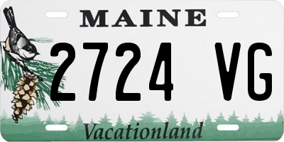 ME license plate 2724VG